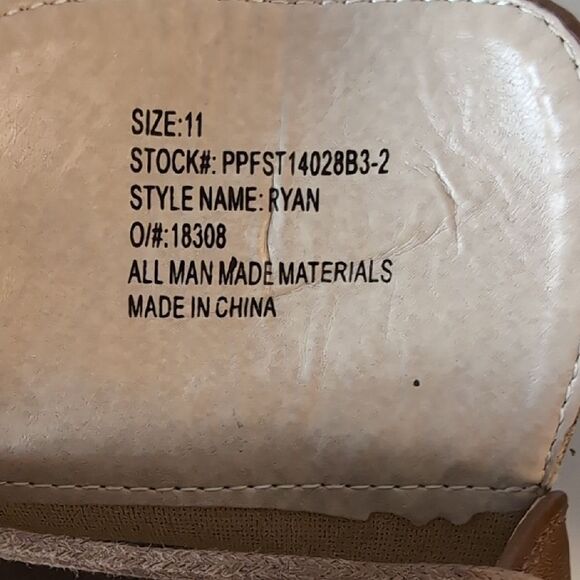 Perry Ellis Brown Oxford Suede Shoes with Blue Soles - Picture 7 of 7